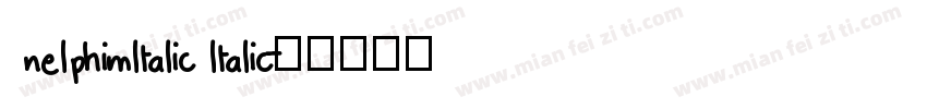 nelphimltalic ltalic字体转换